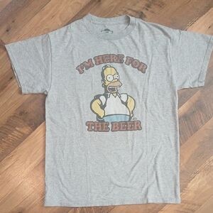 Vintage Simpsons "I'm Here For The Beer" Tshirt.